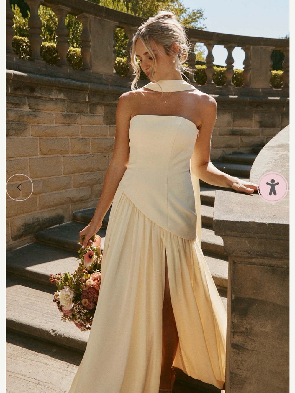 NWT Revelry Lennox Crepe & Chiffon Dress
